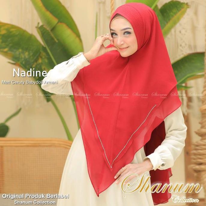 Maxfik- Khimar Velove Hijab Syari Muslim Modern Payet Swaroski Ceruty Babydoll Armany Premium Mewah 