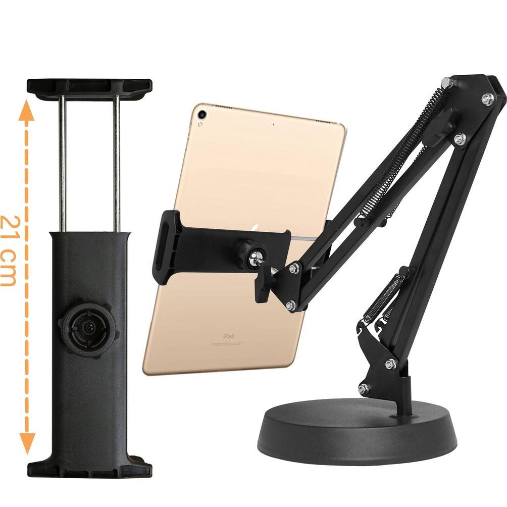 StaHolder Putar Multifungsi Universal 5.1-10.5 Inch Tablet Holder Tripod Lazypod Hp Tongkat Hp Stand