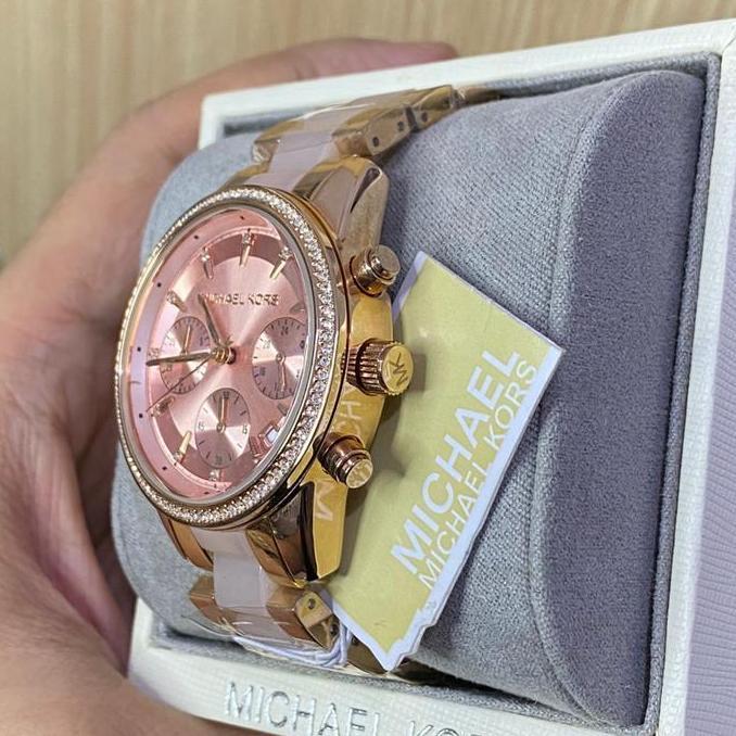 LIMITED EDITION  jam tangan wanita MK6307 Two Tone original LIMITED EDITION 
