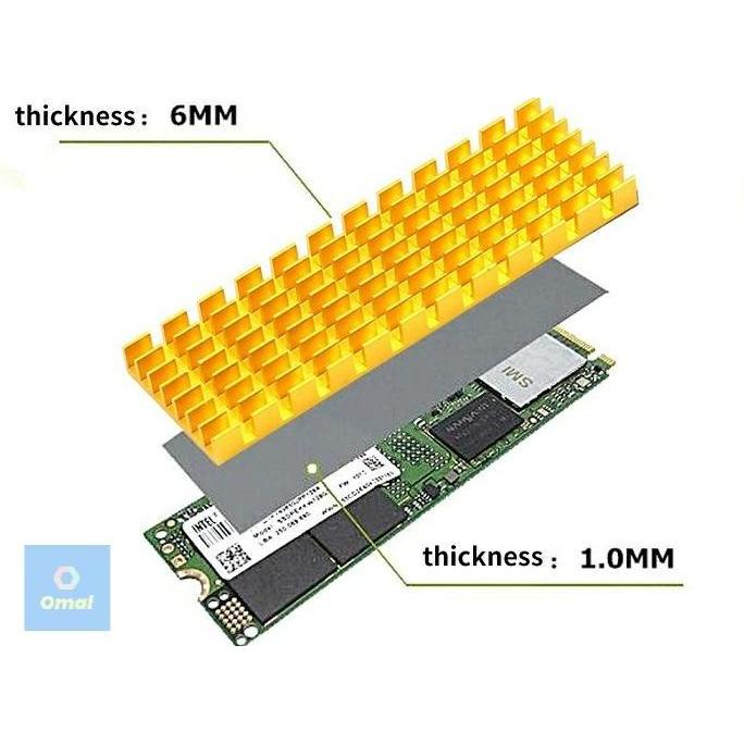 Four- Heatsink Ssd Ngff Nvme Sata Laptop Notebook Cooling Pendingin 2 Lines