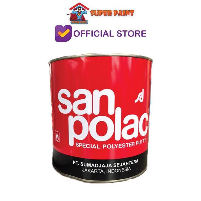 Dempul Sanpolac 4 Kg Galon / Dempul Mobil Dempul Besi + Hardener