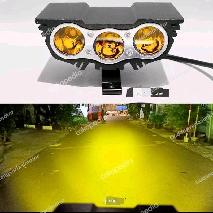 TERLARIS LAMPU TEMBAK SOROT OWL CREE 3 LED
