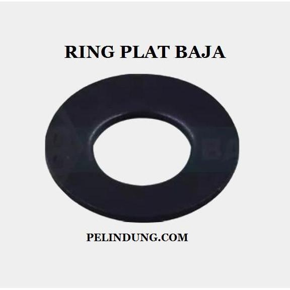 RING PLAT HITAM M 20 WASER RING 3/4 INCH PENGGANJAL PENGENCANG BAUT TERBATAS