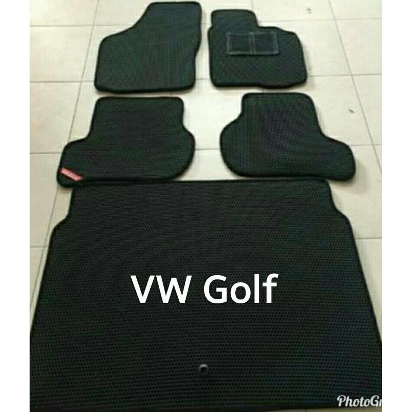 defiraseller - karpet mobil vw golf full bagasi bahan 2 lapis