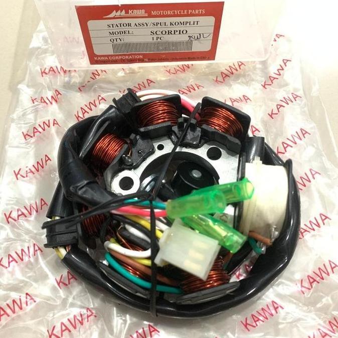 SPUL STATOR GULUNGAN SPUL KOMPLIT PULSER SCORPIO GOOD QUALITY ORIGINAL DAN TERPERCAYA