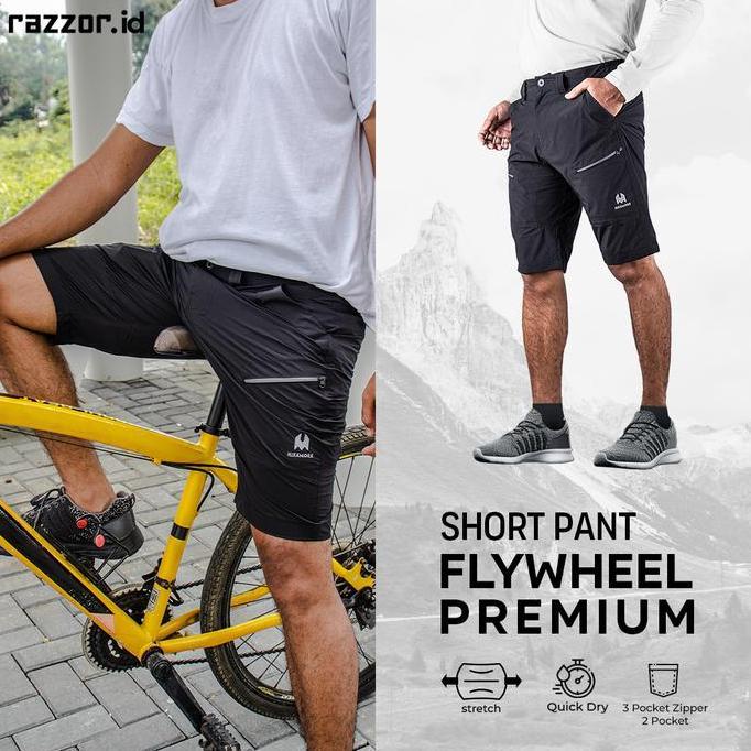 Celana Pendek Sepeda Non Padding Outdoor Razzor Flywheel Premium