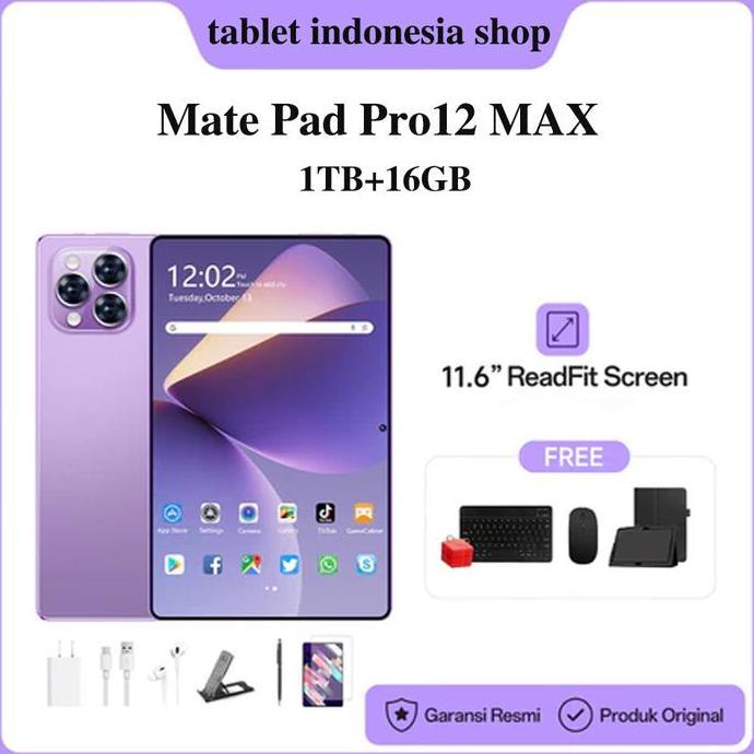 VINCOO_ - FREE TABLET 2-IN-1 DENGAN KEYBOARD, MOUSE, CASING PELINDUNG, DAN STYLUS  PRO12 MAX 11.6" I