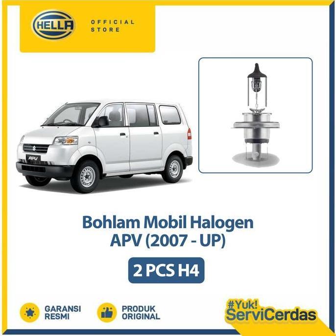 Lampu Mobil Apv 2007 Up H4 (2 Pcs) - Bohlam Mobil Hella