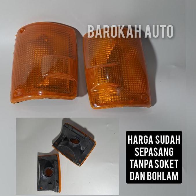 Lampu Sein Depan Panther Kuning Sudah Set Tanpa Soket Bohlamp