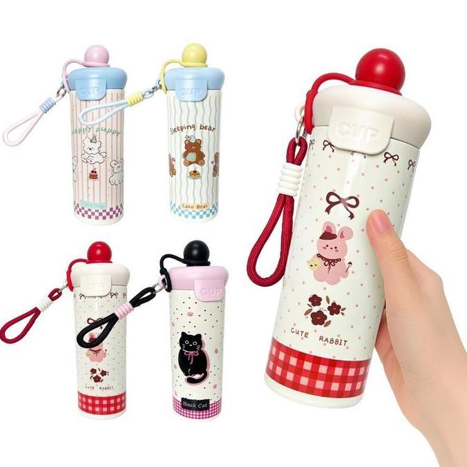 Tumbler 2117 Stainless Steel  / Botol Minum Mode Sedot + Sedotan & Fungsional