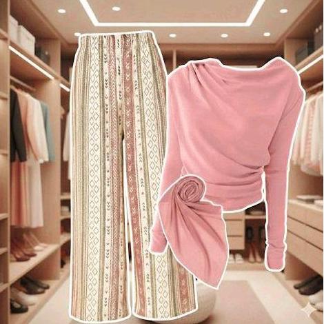 TAMPIL MODIS  oneset 3in1 dailly hommy wanita dewasa remaja satu set baju atasan celana kulot dan hi