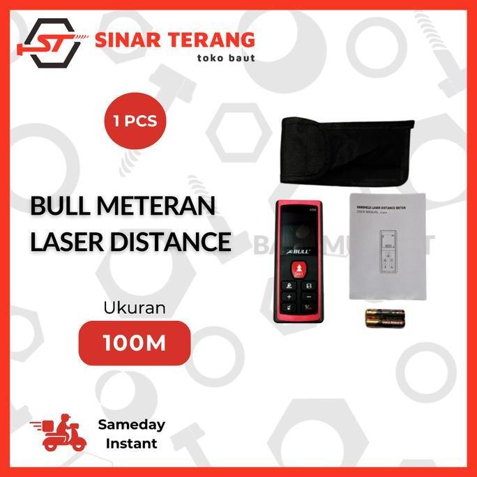 Meteran Laser Distance Meter 100m | Meteran Digital Bull