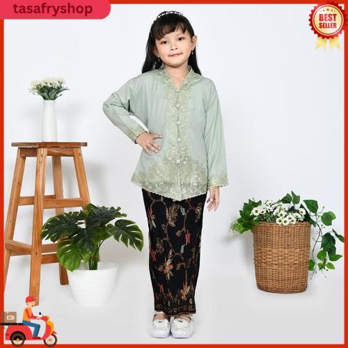 Setelan Kebaya Encim/Kebaya Anak Sekolah/Kebaya Encim Anak Sd/Kebaya Sekolah/Kebaya Sekolah Anak Sd 