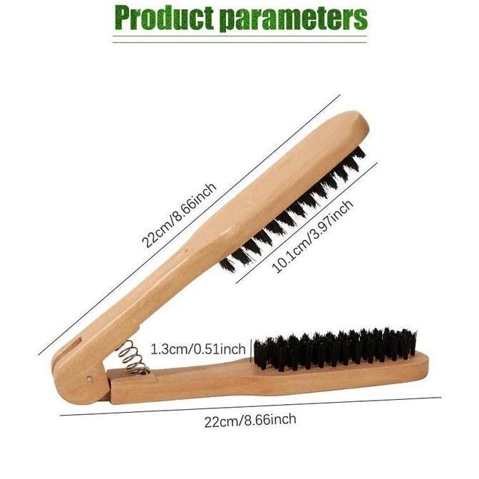 BETALAV Sisir Catok Kayu / Sisir Jepit / Sisir Pelurus Rambut Babylist Tanpa Listrik