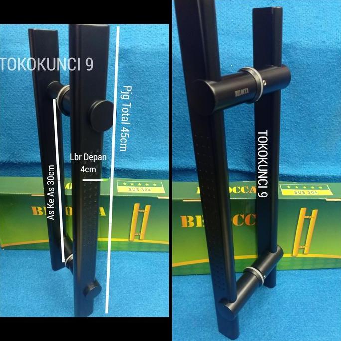 Pull Handle Belocca Hitam 237 45cm Handle Pintu Black Stainless SUS304