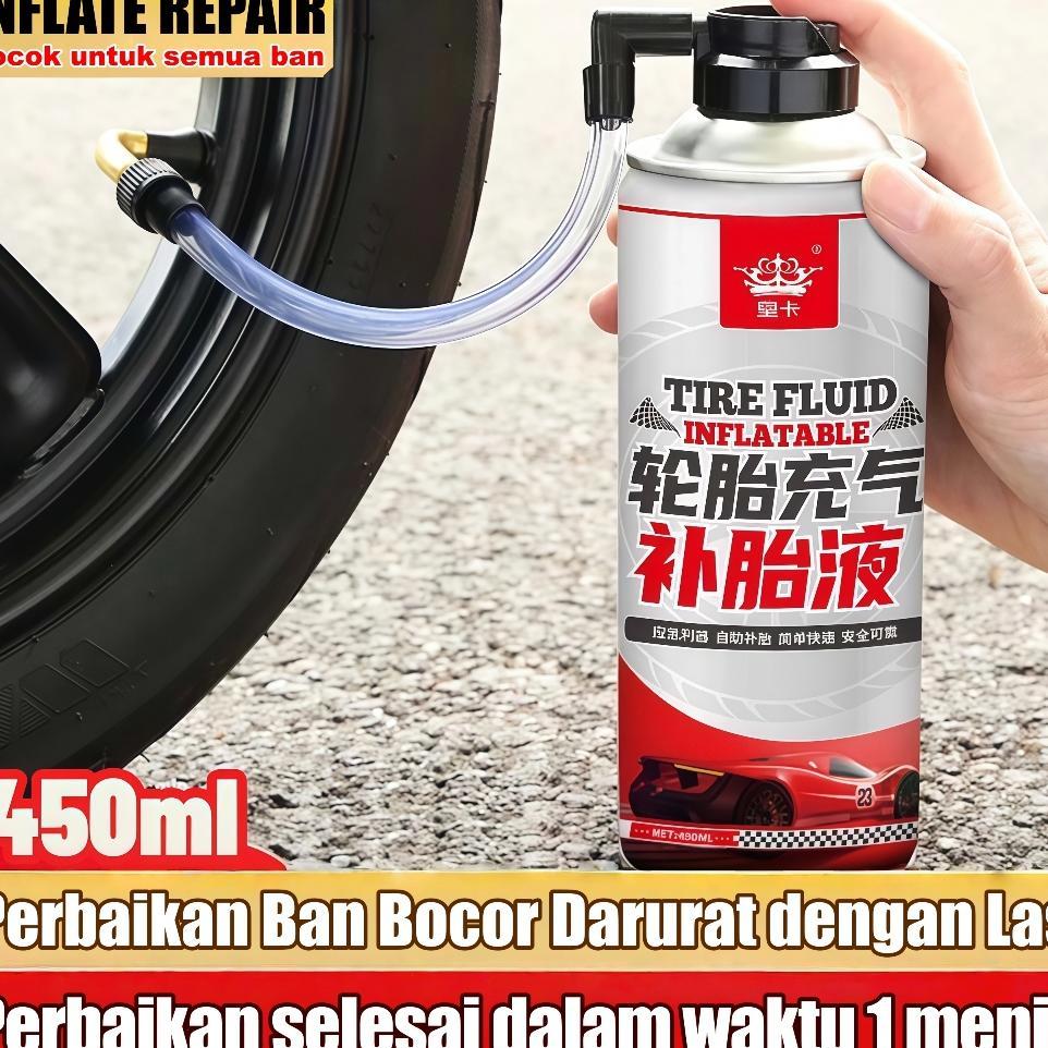Cairan Alat Tambal Anti Bocor Ban Tubeless Motor/Mobil 450Ml Sepeda Listrik Otomatis Penambal S