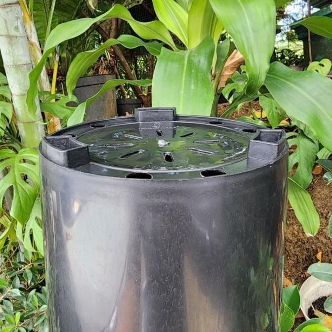 (6pc) POT UJB 25 (22CM) : pot bunga tabung tinggi polos murah bagus (ENAM)