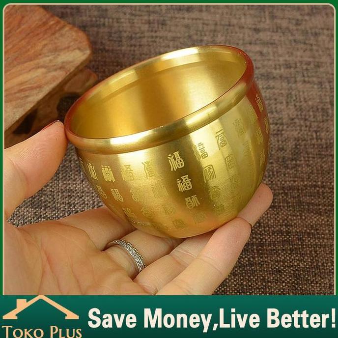 BETALAV Kuningan Feng Shui Kekayaan Chinese Traditional Treasure Bowl