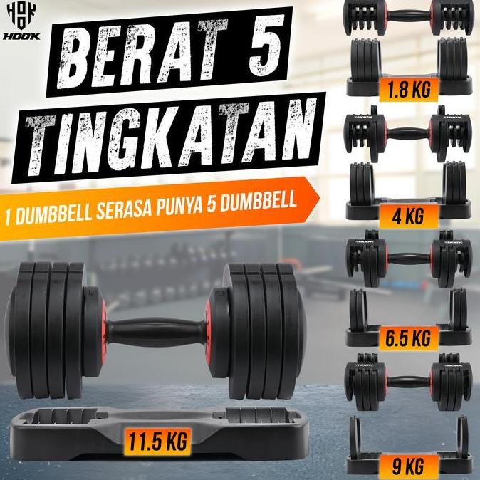 Barbel Alat Fitnes Home Gym Dumble Alat Gym Dumbbell Barble Set 12kg