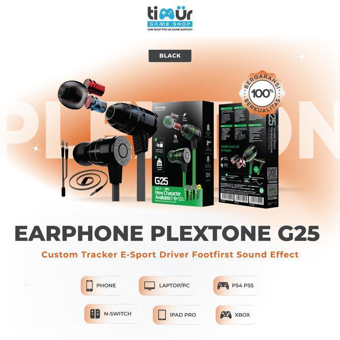 Plextone G25 Eahone Headset Gaming Pubg Ml Warna Hitam