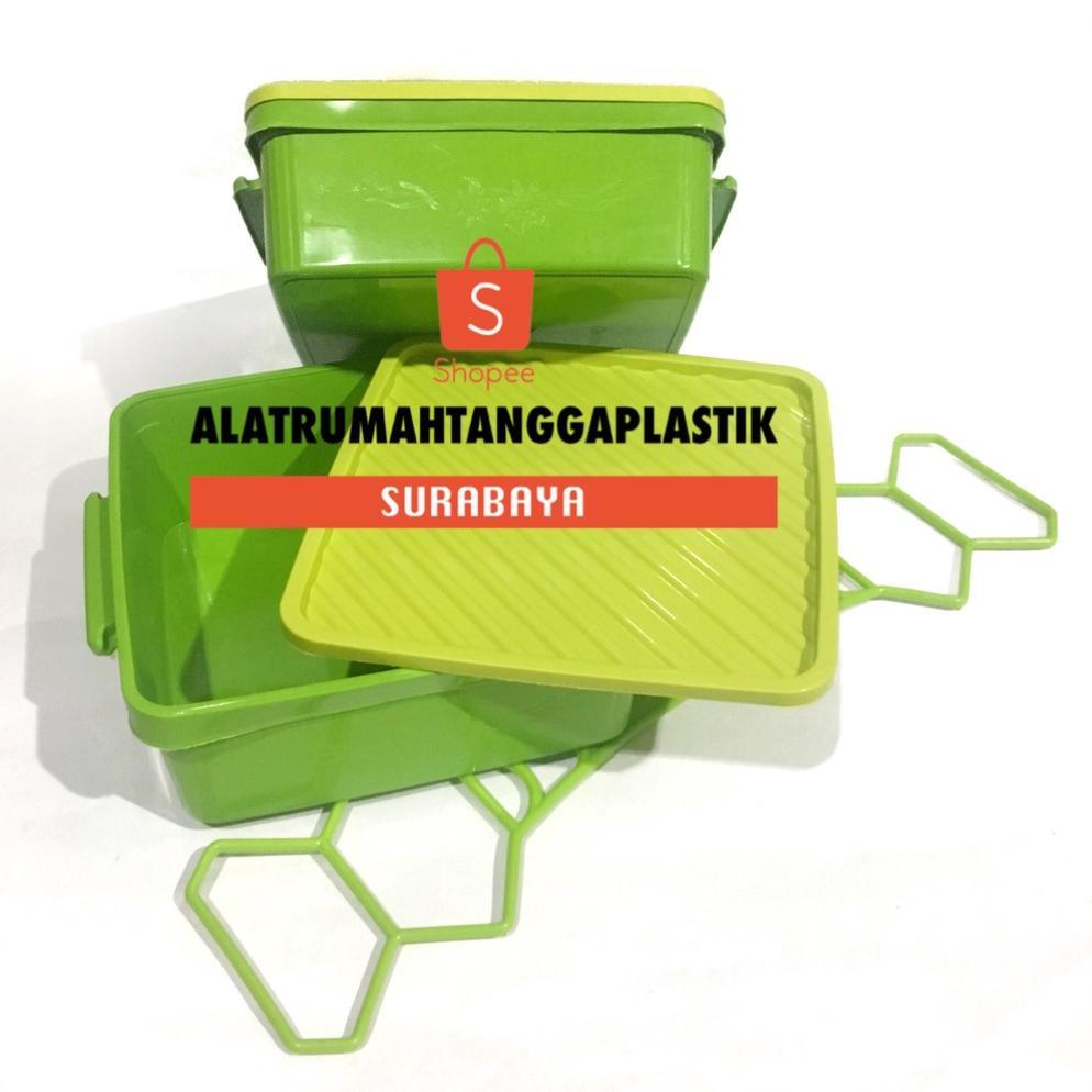 NEW 1pc Rantang Susun 2 Chelsea Cokelat / Kotak Makan Susun / Tempat Makan Susun / Tempat Roti / Kot