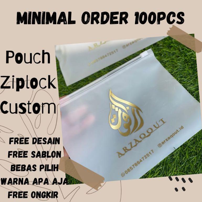 VELLURASHOP POUCH ZIPLOCK/POUCH HIJAB CUSTOM/KEMASAN HIJAB BERKUALITAS
