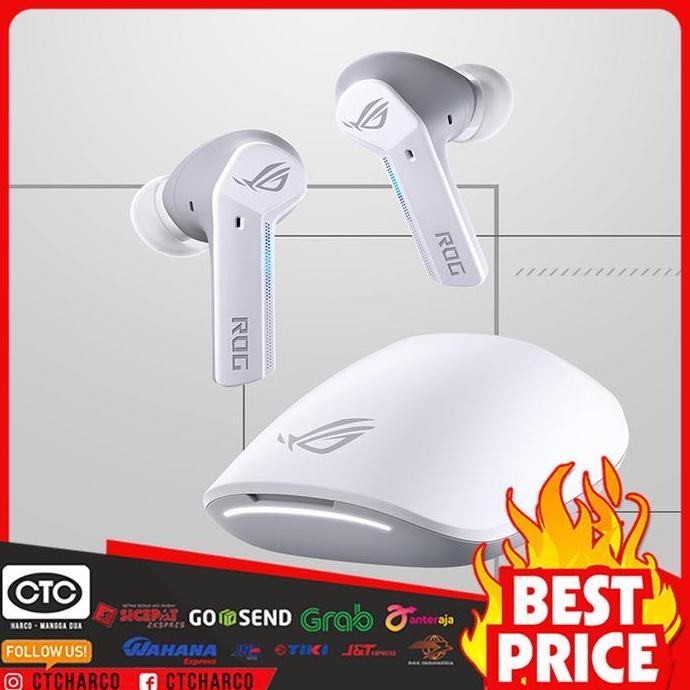 Headset Gaming ROG Cetra True Wireless Moonlight