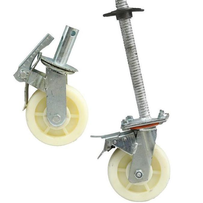 Roda Scaffolding 6 Inch Roda Steger Scaffolding Adjustable Roda Perancah Karet Rem Terbaru 