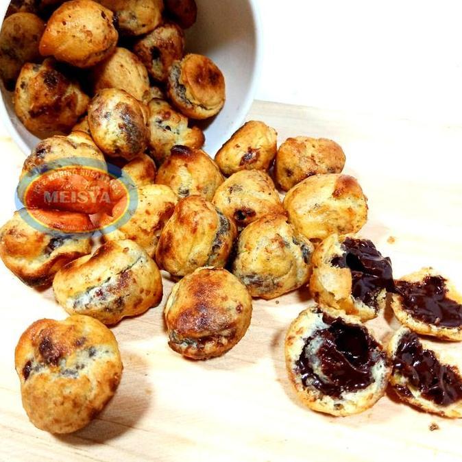 Torta- Kue Soes Cokelat Kering | Soes Kering Keju Tunas | Soes Kering Keju Special