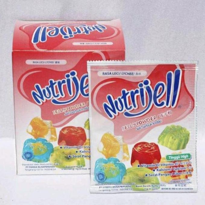 Jjd- Ekonomis Nutrijell Per Pak Isi 1 Pcs Nutrijel Cokelat Nutrijel Leci 10Gr Kecil Nutrijel Cokelat
