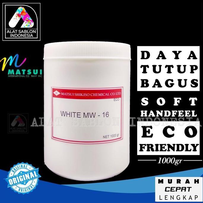 Bolehdijamin- Tinta Sablon Rubber Matsui White Mw 1Kg
