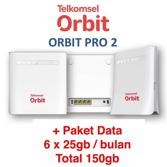 Adabanyak- Telkomsel Orbit Pro Zte 4G Wireless Router Mfr 50Gb