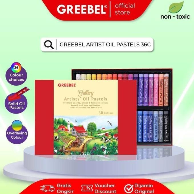 Lansungkirim- Greebel Artist Oil Pastel 36 Warna / Greebel Crayon Artist 36 Warna
