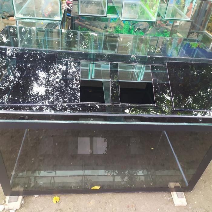 Paket aquarium + rak meja holo