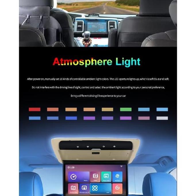 Promo Tv plafon mobil / Roof 14" IPS Screen Android System, USB & MMC Diskon