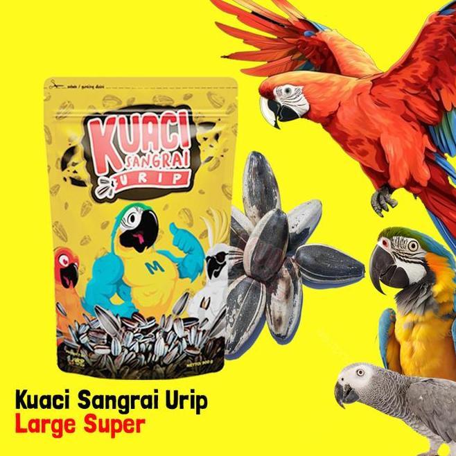 Kuaci Sangrai Jumbo Untuk Burung Kakatua Macafgrey Amazon