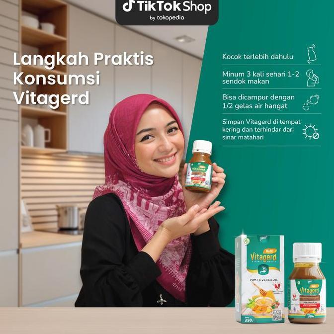 Zerox- Madu Vitagerd - Herbal Alami Membantu Masalah Gerd Anxiety (Sering Cemas & Insomnia), Asam La