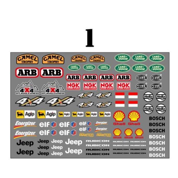 Sticker Decal Transparan RC Mn D90 D91 D96 D99S Mn90 Mn99S
