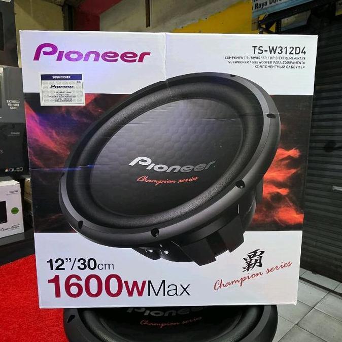 Promo Subwoofer Pioneer Champion series TS-W312D4 Double Coil Subwoofer Pioneer 12 in Diskon