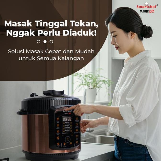hasky.oldee - smart chef multi alat lowcarbo presto listrik slow cooker multifungsi