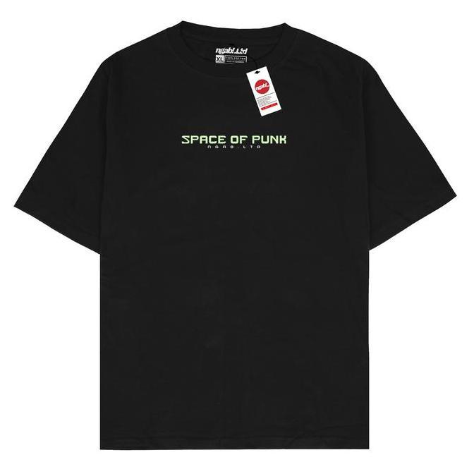 Superiore- (Gratis Stiker) Ngab Kaos Baju Dewasa Sablon Glow In The Dark Space Of Punk Hitam Nb134 U
