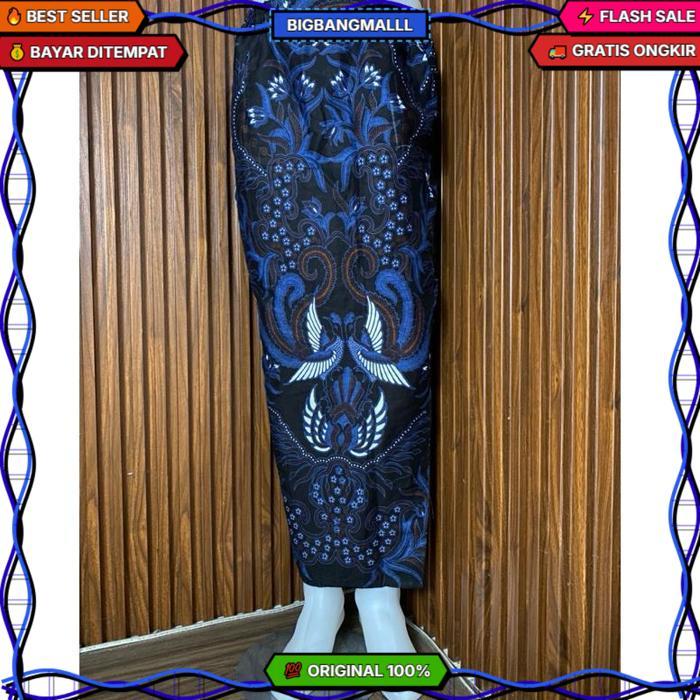 Rok Span Gurdo Biru Batik Solo Katun Lasem Nyaman Dipakai Tidak Menerawang Berkualitas Batik Solo/Ko