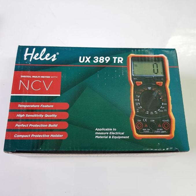 TERBARU - Multitester Digital Heles UX 389 TR/Multimeter Heles UX 389 TR