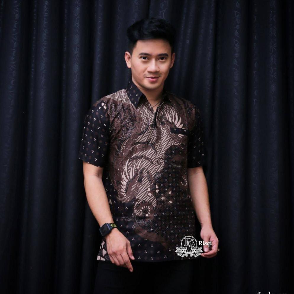 Cuci Gudang  Kemeja Batik Pria Lengan Pendek - Baju Batik Pria - Baju Pria