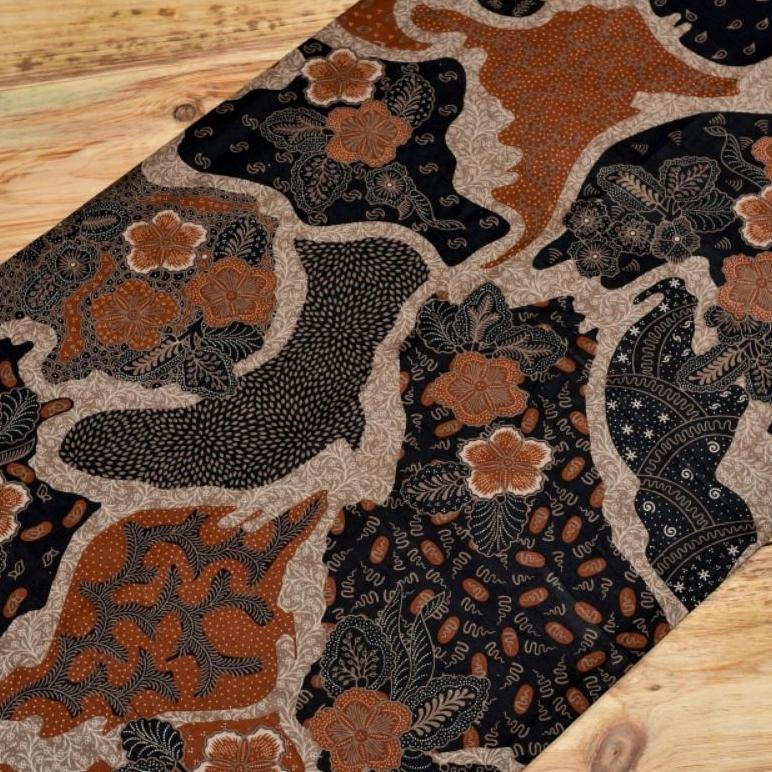 Bergaransi Kain Batik Katun Premium Seragam Bridesmaid Warna Teracota Merah Orange Bata