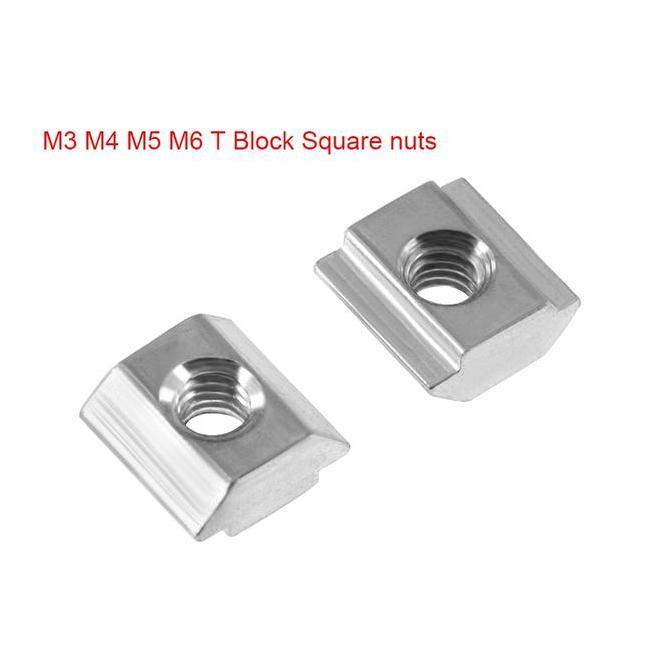 Bullone- 50Pcs M5 T Sliding Nut For Aluminum Profile-T Sliding Nut M5