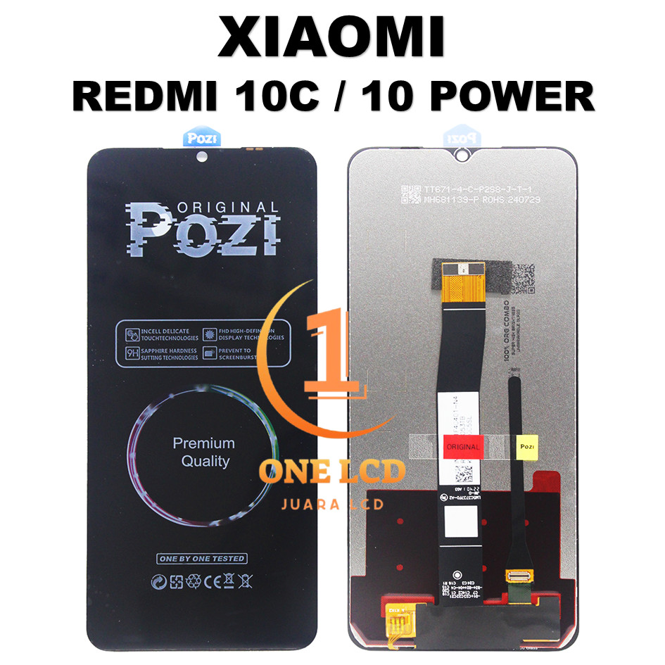 LCD TOUCHSCREEN XIAOMI REDMI 10C / REDMI 10 POWER COMPLETE ORIGINAL 1 SET 100%