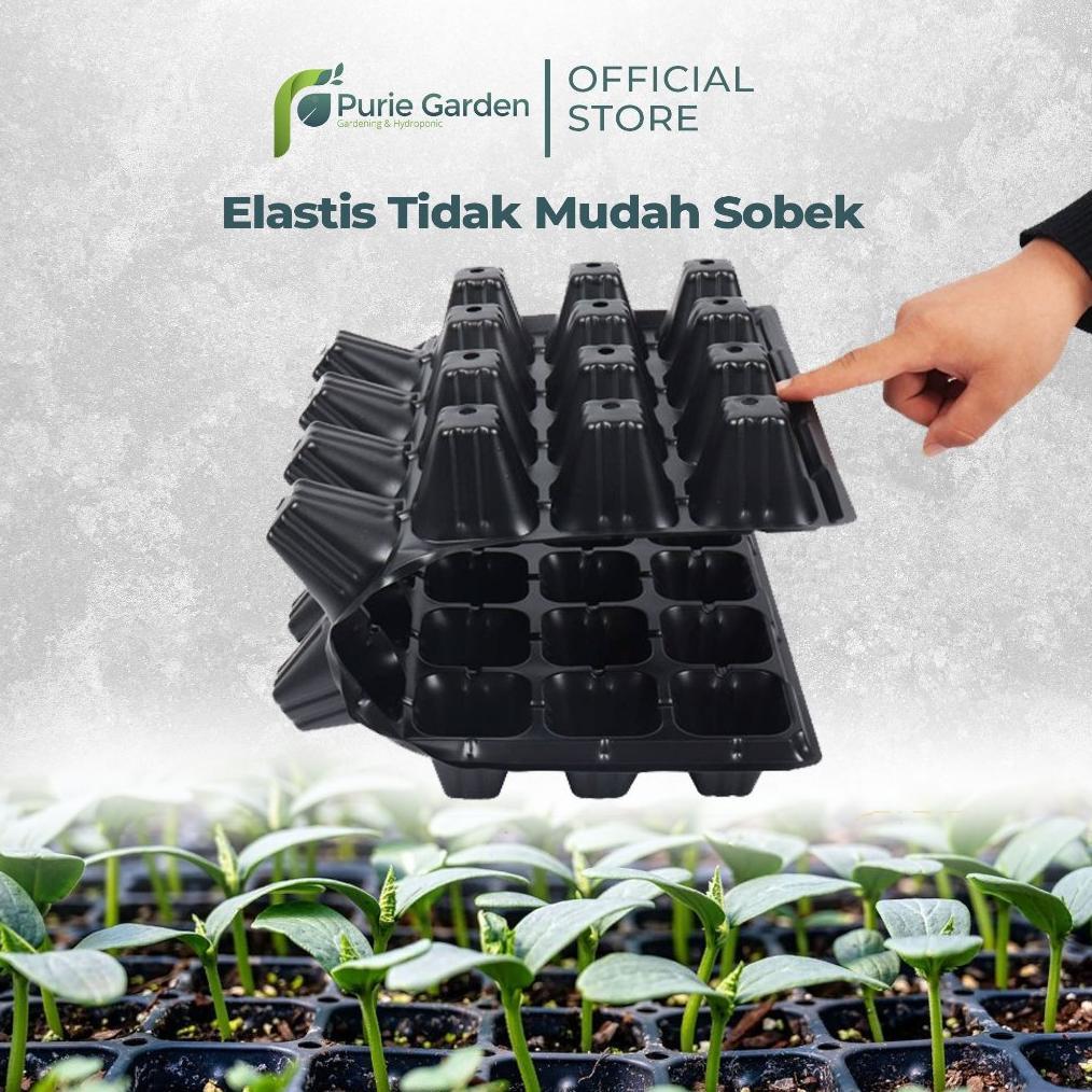 Promo Cod Tray Semai 200 Lubang Pot Tray Penyemaian Bibit Tanaman Purie Garden ><