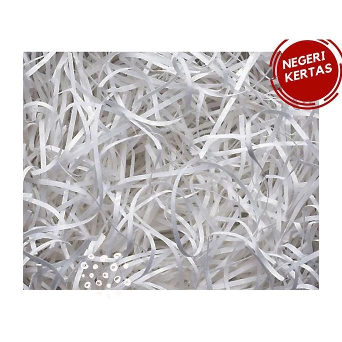 Langsungpas- Kertas Hampers / Shredded / Serut (Warna Putih)