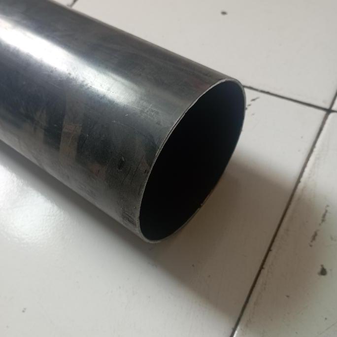 Pipa besi hitam 3 inch tebal 2 mm panjang custom
